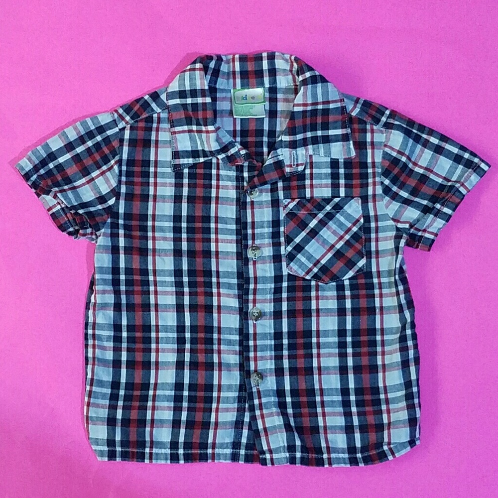 Boy Collard Squares Shirt 18 months